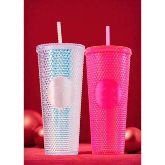 Starbucks Other - Starbucks Neon Pink Stud Holiday 2019 Tumblr